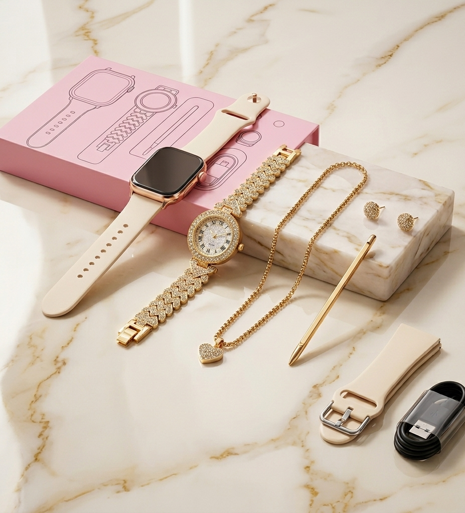 Comfort4u A58 Ladies Gift Box featuring elegant packaging and assorted gifts for women, perfect for special occasions.