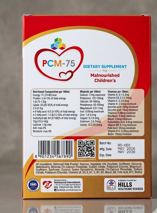 PCM 75™ | High-Calorie & Protein Supplement for Malnourished Children (Weight Gain & Recovery Support)