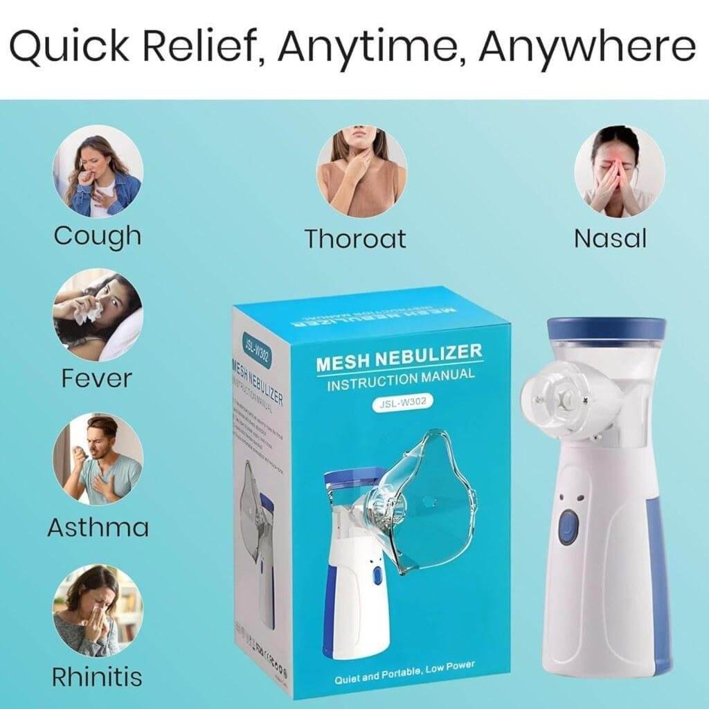 Mini Portable Nebulizer – Silent, USB Rechargeable