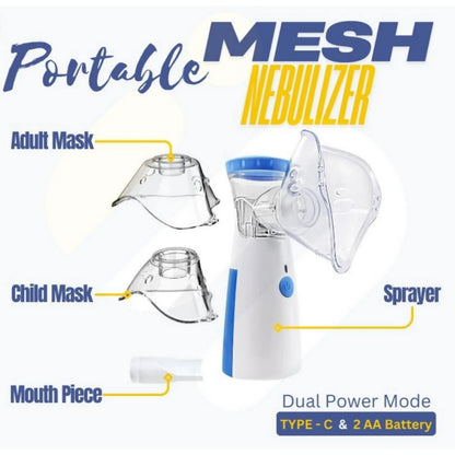 Mini Portable Nebulizer – Silent, USB Rechargeable