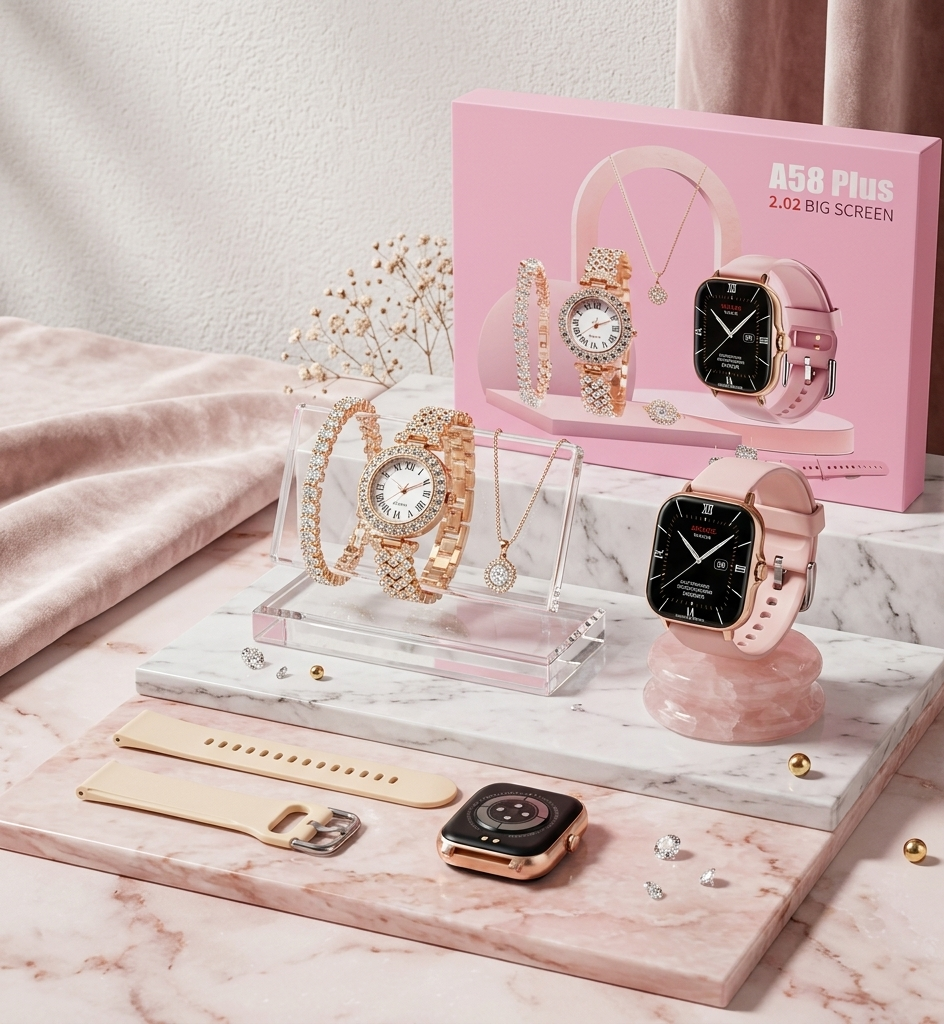 Comfort4u A58 ladies gift box featuring elegant packaging and assorted thoughtful gifts for women.