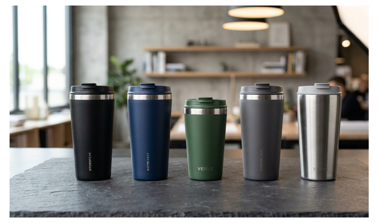 Stainless steel insulated tumblers with lid for hot and cold drinks