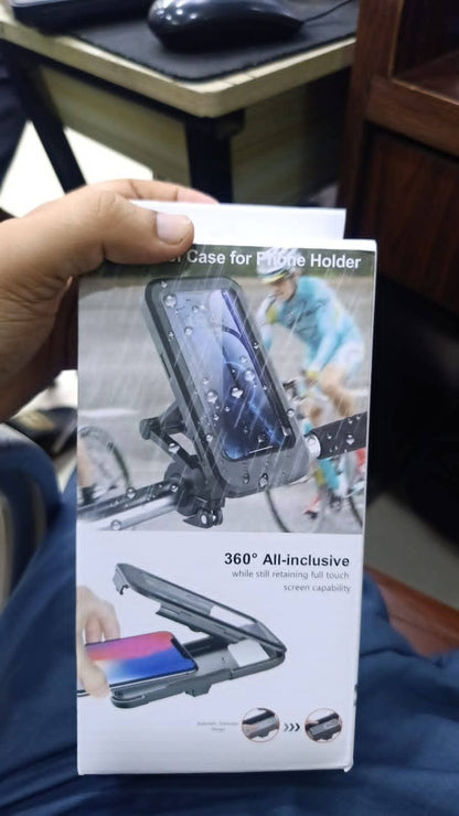 Waterproof Bike Phone Mount - 360° Rotatable