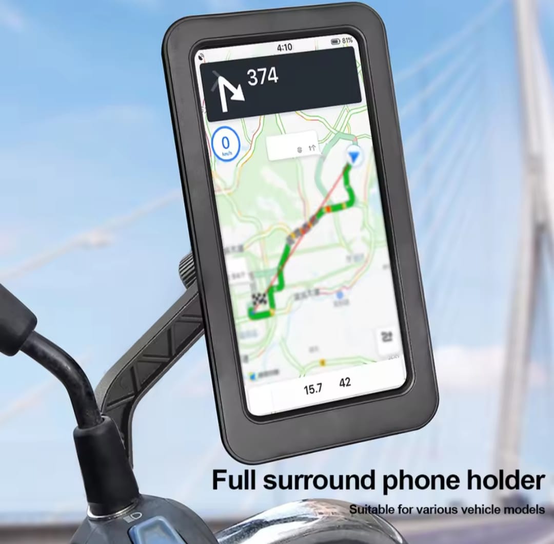Waterproof Bike Phone Mount - 360° Rotatable