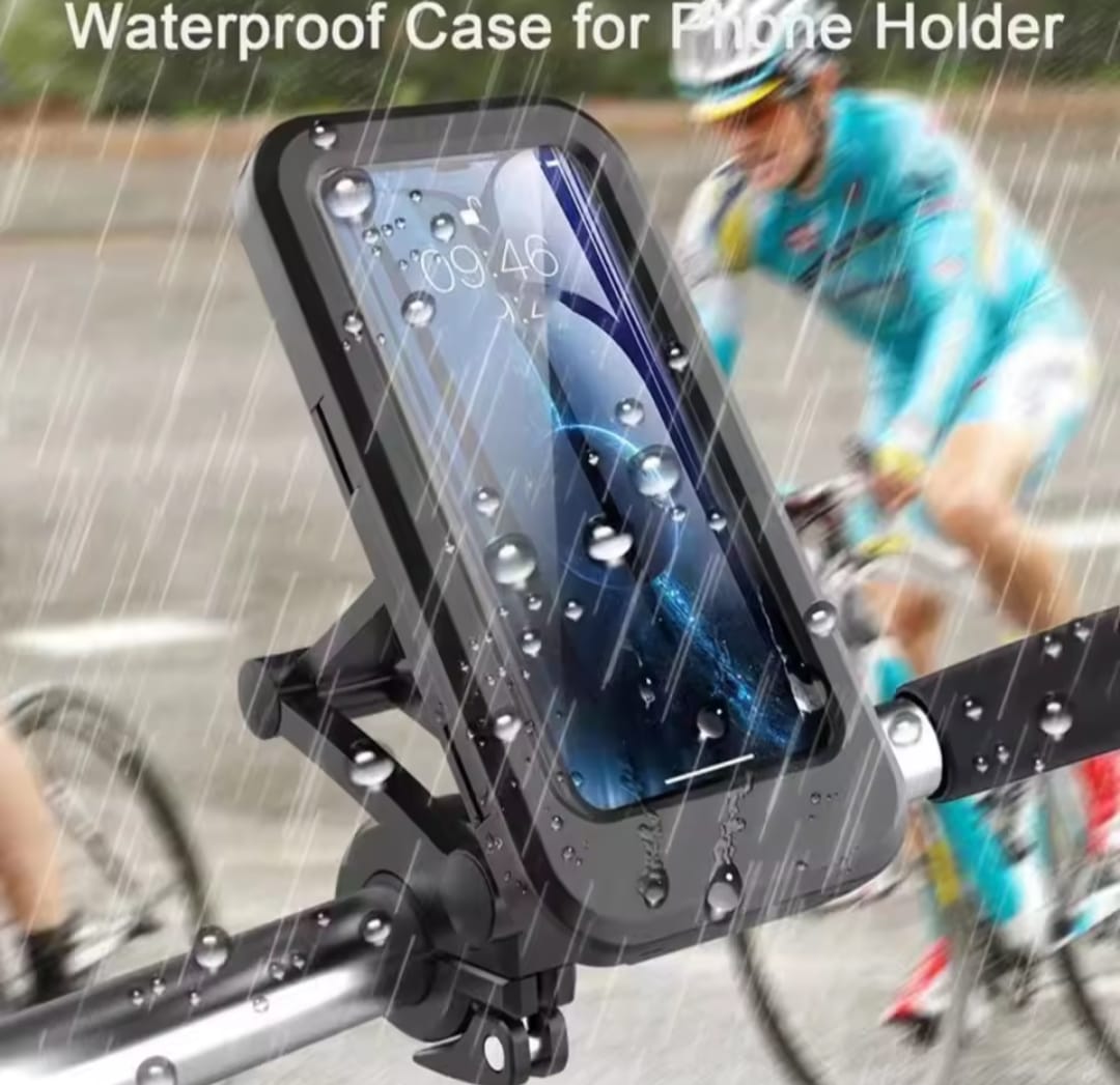 Waterproof Bike Phone Mount - 360° Rotatable