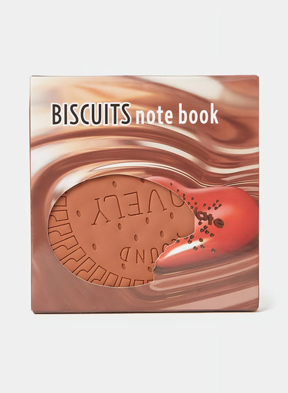 Biscuit Shaped Notebook 80 Pages | Cute Round Memo Pad