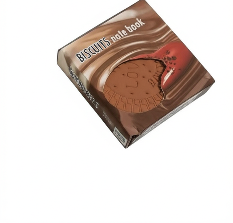 Biscuit Shaped Notebook 80 Pages | Cute Round Memo Pad